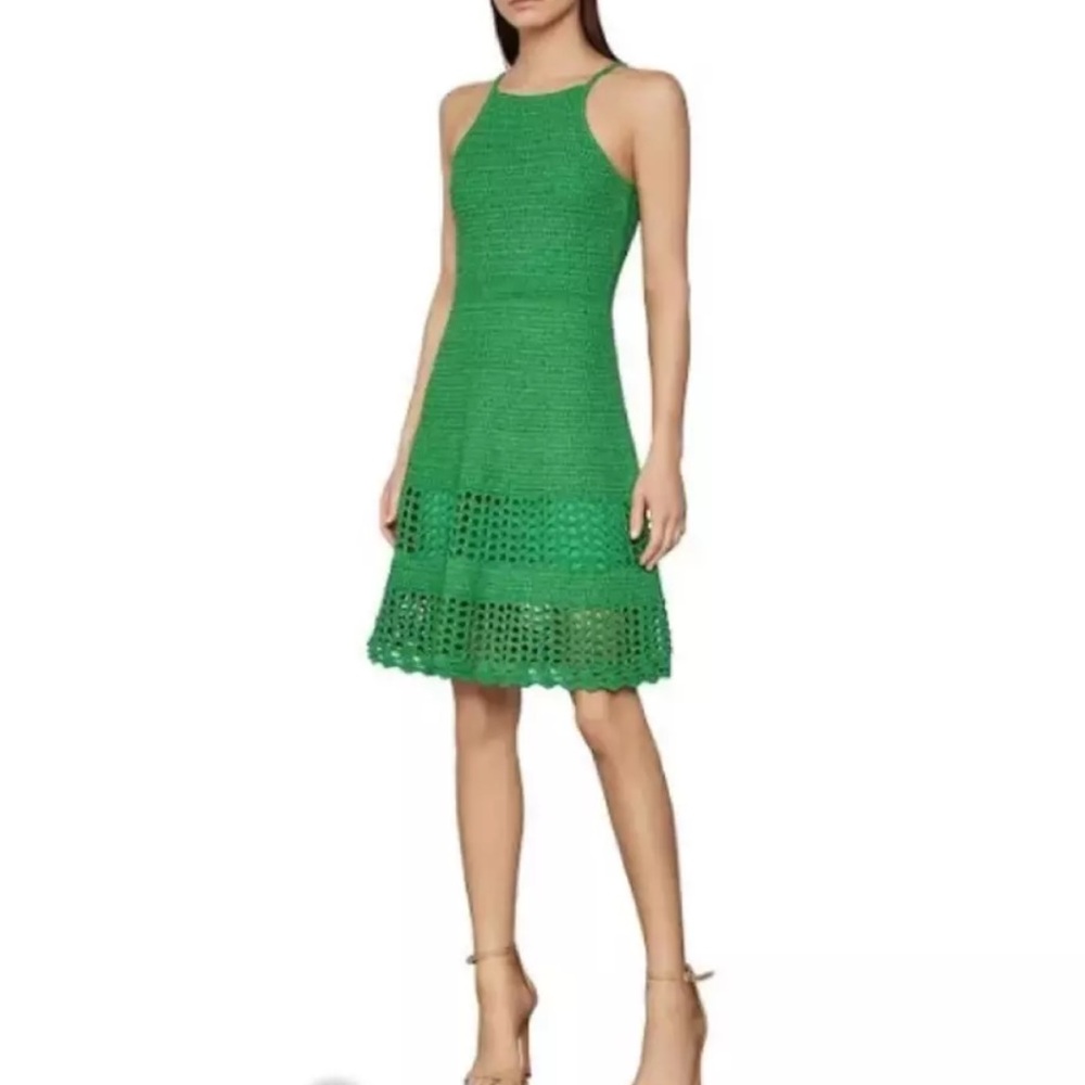 BCBGMaxAzria xxs vibrant green dress